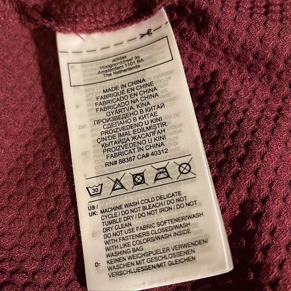 Ivy park long sleeve burgundy dress - Picture 2 of 5